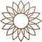 Ekena Millwork Daisy Wood Fretwork Pierced Ceiling Medallion, Walnut, 32"OD x 11 1/8"ID x 1/4"T CMWP32X32X0250DAWA - alternate 1